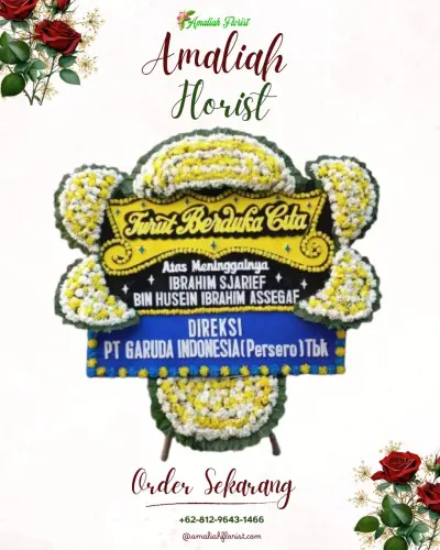 Papan Bunga Duka di Kaloran